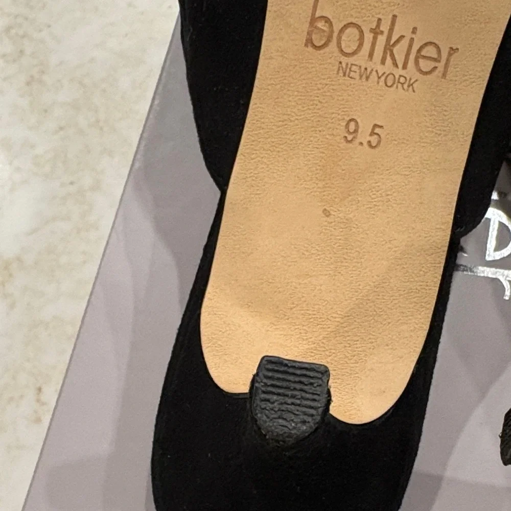 Botkier Black Suede Mules 2 1/2 inch heel - Picture 9 of 10